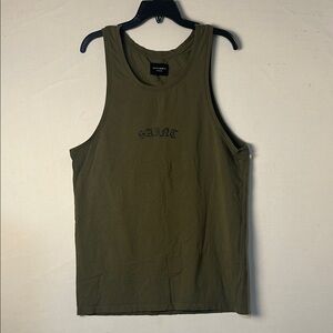Saint Morta Green Day of The Dead Singlet 100% Cotton Tank Men's Size Medium